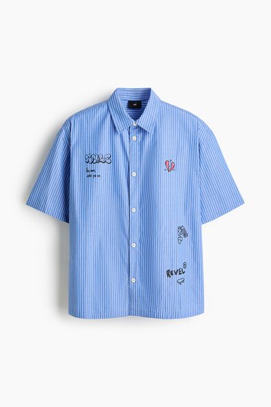 Man wearing a premium cotton shirt